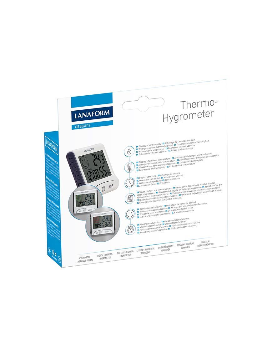 Lantelme Thermo-hygromètre - Système combiné hygromètre