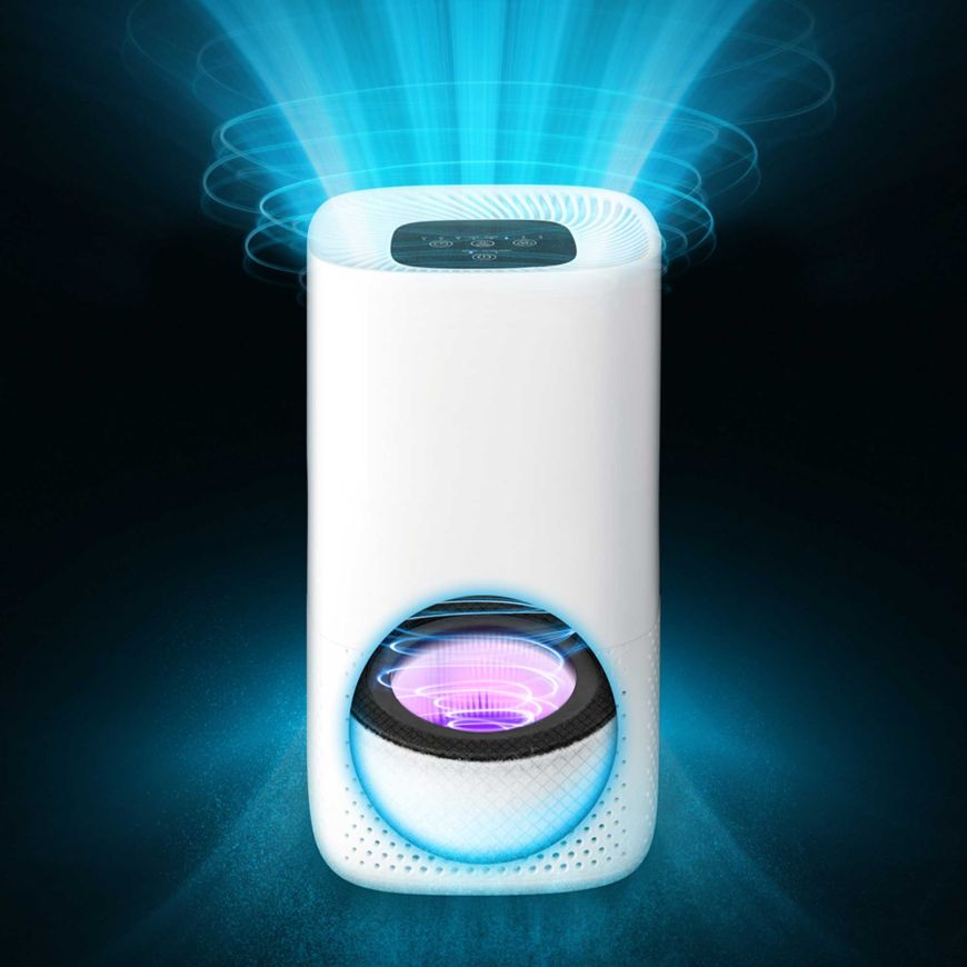 Purificateur D'air à Eau Avec Lumières LED - 7 Couleurs - Prise EU - Rafraîchisseur D'ambiance