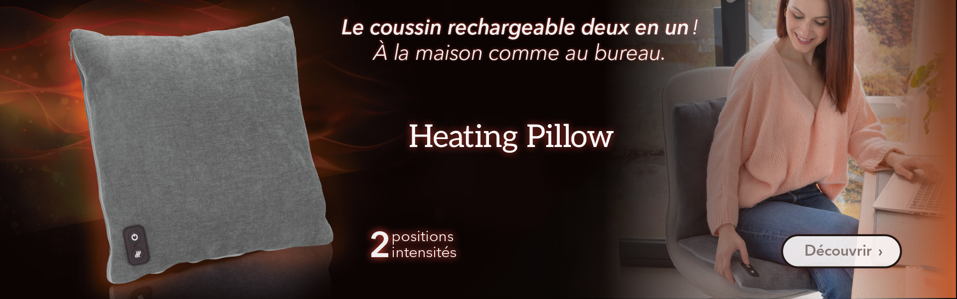 Le coussin sans fil 2 en 1