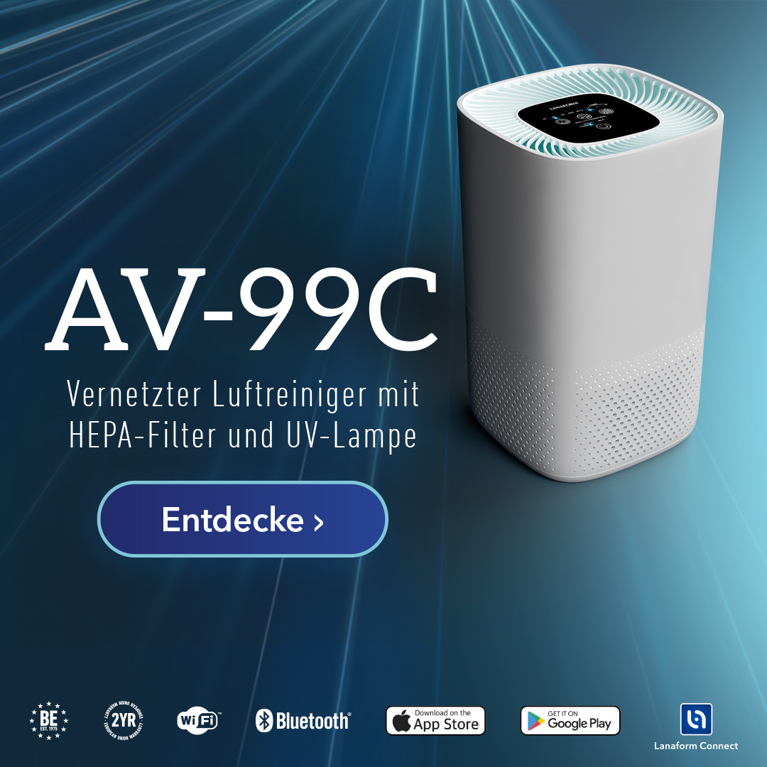 AV-99C - Smart Luftreiniger mit HEPA-Filter und UV-Lampe