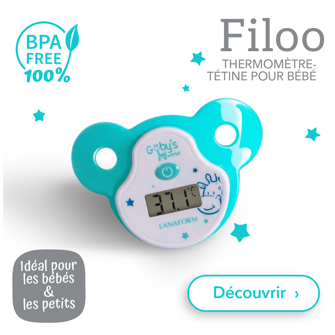 Thermomètre-tétine pour bébé