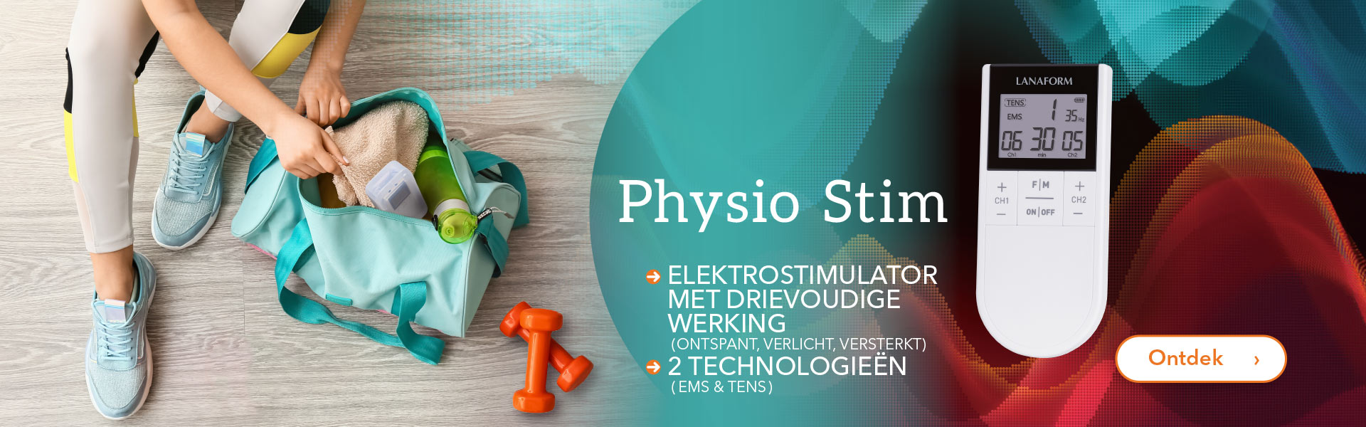 Physio Stim - TENS- en EMS-elektrostimulator